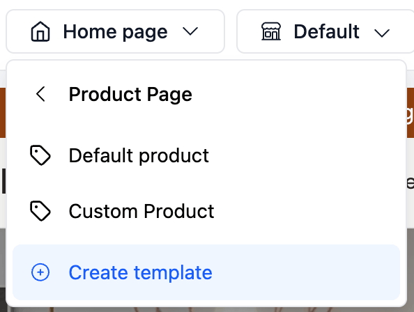 Custom template selector