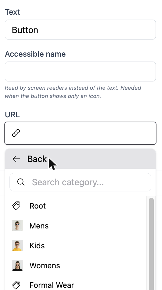 The link picker