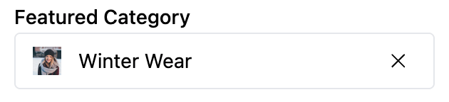 Category setting type preview